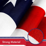 Load image into Gallery viewer, American USA Flag 4x6 Ft LiteWeave Pro Series Printed 150D Polyester Country Flag, Indoor/Outdoor, Vibrant Colors, Brass Grommets, Thicker and More Durable Than 100D 75D Polyester