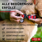 Load image into Gallery viewer, WAUDOG Waterproof Dog Collar Adjustable Dog Collar for Large Dogs Small and Medium Dogs Heavy Duty Dog Collars with Durable Metal Clasp and QR Dog Tag Boy &amp; Girl Dog Collars (Red)