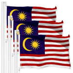 Load image into Gallery viewer, 3 Pack Malaysia Malaysian Flag 3x5 Ft Printed 150D Polyester Country Flag