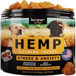 Load image into Gallery viewer, Natural Calming Chews for Dogs with Hemp Oil and Valerian Root (Peanut Butter