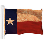 Load image into Gallery viewer, G128 Combo Pack: American USA TeaStained Flag 3x5 Ft &amp; Texas TeaStained Flag 3x5 Ft  Both LiteWeave Pro Series Printed 300D Polyester, Brass Grommets