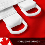 Load image into Gallery viewer, G128 5 Pack: Canada Canadian Flag  5x8 Ft  Double ToughWeave Series Double Sided Embroidered 210D Polyester  Country Flag, Embroidered Design, Indoor/Outdoor, Brass Grommets, Heavy Duty, 3ply