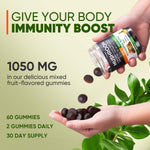 Load image into Gallery viewer, Purawex Mushroom Gummies, 20 in 1 Mushroom Complex 1050 MG, Cordyceps, Reishi,