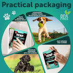 Load image into Gallery viewer, Calming Chews for Dogs 70 Treats Anxiety Relief Treats with Hemp Oil Turmeric