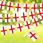 Load image into Gallery viewer, G128 England English Bunting Banner  Flag 8.2 x 5.5 Inch, Full String 33 Feet  Printed 150D Polyester, Decorations For Bar, School, Festival Events Celebration