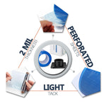 Load image into Gallery viewer, Universal Barrier Film 4x6 inch Roll of 1200 Disposable Adhesive Blue Tape w Box