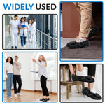 Load image into Gallery viewer, Black Disposable Shoe Covers for Indoors 16 x 5.75 Inch 100 Pack CPE Shoe Covers Disposable Non Slip Disposable Boot Covers Waterproof. Disposable Booties for Shoes Covers Elastic Band
