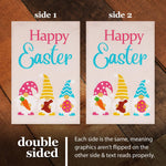 Load image into Gallery viewer, Combo Pack Garden Flag Stand Black 36x16 in and Garden Flag 12x18 in Easter