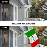 Load image into Gallery viewer, G128 Combo Pack: 6 Ft Tangle Free Spinning Flagpole (White) &amp; Alamo 1824 Flag 3x5 Ft Printed 150D Polyester, Brass Grommets (Flag Included) Aluminum Flag Pole
