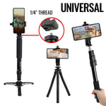 Load image into Gallery viewer, Smartphone Tripod Holder Camera Phone Mount Adapter Filming Video Attachment