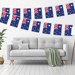 Load image into Gallery viewer, G128 Australia Australian Bunting Banner  Flag 8.2 x 5.5 Inch, Full String 33 Feet  Printed 150D Polyester, Decorations For Bar, School, Festival Events Celebration