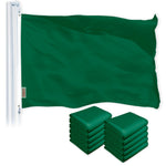 Load image into Gallery viewer, Solid Dark Green Color Flag 3x5 Ft 10Pack Printed 150D Polyester By G128