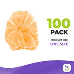 Load image into Gallery viewer, Medical Polypropylene Hooded Caps One Size Orange Disposable Hood 100 Pack