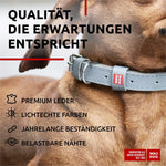 Load image into Gallery viewer, Long Lasting Leather Dog Collar for Large Dogs Medium &amp; Small Dogs Adjustable Classic Puppy Collars for Large Breed Dogs Boy &amp; Girl Dog Collars with Durable Buckle D Ring &amp; QR Dog Tag