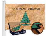 Load image into Gallery viewer, G128 An Appeal to Heaven TeaStained Flag  3x5 Ft  Double ToughWeave Series Double Sided Embroidered 420D Polyester  Historical Flag, Embroidered Design, Indoor/Outdoor, Brass Grommets