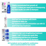 Load image into Gallery viewer, T2 Hair Loss Leave In Vials for Weak and Fine Hair (12 vials x 0.27 fl oz)   Natural Hair Growth Oil Scalp Treatment for Women and Men   Intensive Root Strengthening Treatment with Peppermint Rosemary and Castor Oil by
