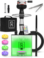 Load image into Gallery viewer, Hookah 1 Hose Hookah Set YADO Square Hookah To Go with 1 hose with LED Light