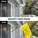 Load image into Gallery viewer, G128 Combo Pack: 6 Ft Tangle Free Spinning Flagpole (Black) &amp; No Step on Snek Cute Cartoon Flag 3x5 Ft Printed 150D Polyester, Brass Grommets (Flag Included) Aluminum Flag Pole