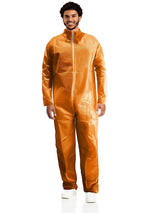 Load image into Gallery viewer, Medical Disposable Coveralls for Men and Women X Large Size Orange Hazmat 1 Pack