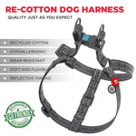 Load image into Gallery viewer, Grey Cotton Dog Harness Soft Eco Friendly Adjustable for Large Dogs L Size