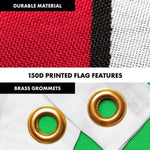 Load image into Gallery viewer, G128 Combo Pack: 6 Ft Tangle Free Spinning Flagpole (White) &amp; Wales Flag 3x5 Ft Printed 150D Polyester, Brass Grommets (Flag Included) Aluminum Flag Pole