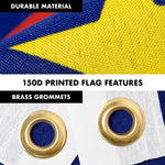 Load image into Gallery viewer, G128 Combo Pack: 6 Ft Tangle Free Aluminum Spinning Flagpole (Black) &amp; DeSantis Election Make America Florida Flag 3x5 Ft, LiteWeave Pro Series Printed 150D Polyester  Pole with Flag Included