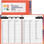 Load image into Gallery viewer, 2026 Appointment Book Planner 8.5 x 11 inch Large Peach Tabbed Daily Hourly Weekly Planner Schedule Book 15 Minute time Slots Business &amp; Personal Planner Jan 2026 Dec 2026