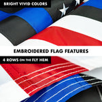 Load image into Gallery viewer, 6 Feet Tangle Free Spinning Flagpole and Black Blue Lives Matter Flag 3x5 ft