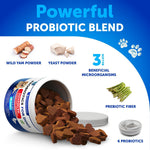 Load image into Gallery viewer, 2 Pack Probiotics for Dogs 240 Soft Treats Chews for Gut Health Itchy Skin Allergies Immunity Yeast Balance 6 Dog Probiotics Digestive Enzymes with Prebiotic Fiber Reduce Diarrhea Gas