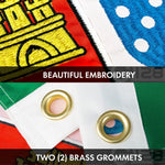 Load image into Gallery viewer, G128 Combo Pack: USA American Flag 3x5 Ft Embroidered Stars &amp; Portugal (Portuguese) Flag 3x5 Ft Doublesided Embroidered 210D