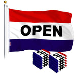 Load image into Gallery viewer, Open Flag 3x5 Ft 10Pack Printed Polyester By G128