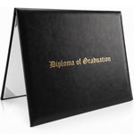 Load image into Gallery viewer, Diploma Holder 8.5 x 11 Black   Faux Leather Diploma Cover Folder Book   Graduation Certificate Case   Protective Professional Document High School Diploma Certificate 8.5  x 11