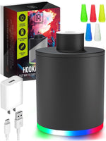 Load image into Gallery viewer, Black Hookah Pump Electric Hookah Starter with 1000 mAh Rechargeable Battery
