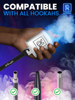 Load image into Gallery viewer, White Hookah Pump with 1300 mAh Rechargeable Battery Electric Hookah Air Pump