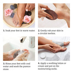 Load image into Gallery viewer, Pumice Stone for Feet &amp; Moisturizing Heel Sleeves Natural Lava Foot Stone Callus Removing Set Cracked Heel Treatment Foot Care Kit for Dry Cracked Feet Body Hands