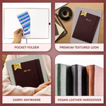 Load image into Gallery viewer, 2025 2026 HARDCOVER Leather Planner Weekly &amp; Monthly   6.5 * 8.5 Inches   Academic Planner Business Personal or Student   Pen Holder Thick Paper July 2025   June 2026 (Dark Red)