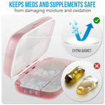 Load image into Gallery viewer, Pill Organizer Airtight Pill Box Large Pill Dispenser Home Travel Supplement