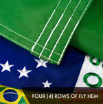Load image into Gallery viewer, Brazil Brazilian Flag 3x5 Ft 5Pack Doublesided Embroidered Polyester By G128