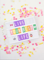Load image into Gallery viewer, Purple Cinema Light Box with 312 Letters Emojis 3 Markers Led Light Box Sign