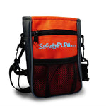 Load image into Gallery viewer, Dog Treat Pouch Orange Belt Clip or Shoulder Carry Dog Treat Training Bag