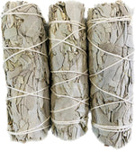 Load image into Gallery viewer, Bholi Sage Plus White Sage Sticks Pack of 3 Sage Smudge Kit 4'' Long Dried Sage Sticks for Meditation Smudging and Cleansing Getting Rid of Negative Energy