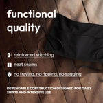 Load image into Gallery viewer, White Classic 3 Pack   Black Server Waist Aprons with 3 Pockets Waitress Half Apron