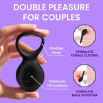 Load image into Gallery viewer, Vibrating Cock Ring Rechargeable Silicone Stretchy Vibrating Penis Ring 10 Modes