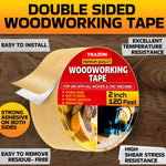 Load image into Gallery viewer, Double Sided Woodworking Tape 2 Inch x 120 Ft Double Face Woodworking Turner Tape Wood Crafter Double Stick Tape for Router Templates and Woodworking Tools Removable &amp; Residue Free