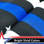 Load image into Gallery viewer, G128 Thin Blue Line Police American Flag Garden Flag  12x18 Inch  Printed 150D Polyester  Honoring Men Women Law Enforcement Black White Blue Outdoor Flag