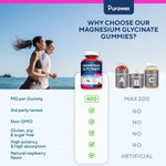 Load image into Gallery viewer, Magnesium Glycinate Gummies 400mg High Absorption Magnesium Supplement for