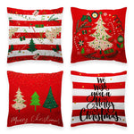 Load image into Gallery viewer, G128 Christmas Decoration Elegant Pine Spruce Waterproof Throw Pillow Covers  18 x 18 in  Set of 4, Beautiful Cushion Covers for Christmas Sofa Couch Decoration