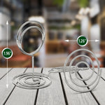 Load image into Gallery viewer, 10 Pack Table Number Holders for Wedding Silver Place Card Holder Table Sign Holders Picture Photo Holders for Tables Mini Table Number Stands Silver Small Table Number Holders Clip Stand