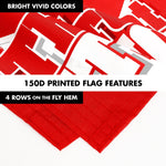 Load image into Gallery viewer, G128 Combo Pack: 6 Ft Tangle Free Aluminum Spinning Flagpole (White) &amp; Canada Canadian The Great White North Flag 3x5 Ft, LiteWeave Pro Series Printed 150D Polyester  Pole with Flag Included