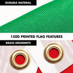 Load image into Gallery viewer, G128 Combo Pack: 6 Ft Tangle Free Spinning Flagpole (White) &amp; Lebanon Flag 3x5 Ft Printed 150D Polyester, Brass Grommets (Flag Included) Aluminum Flag Pole